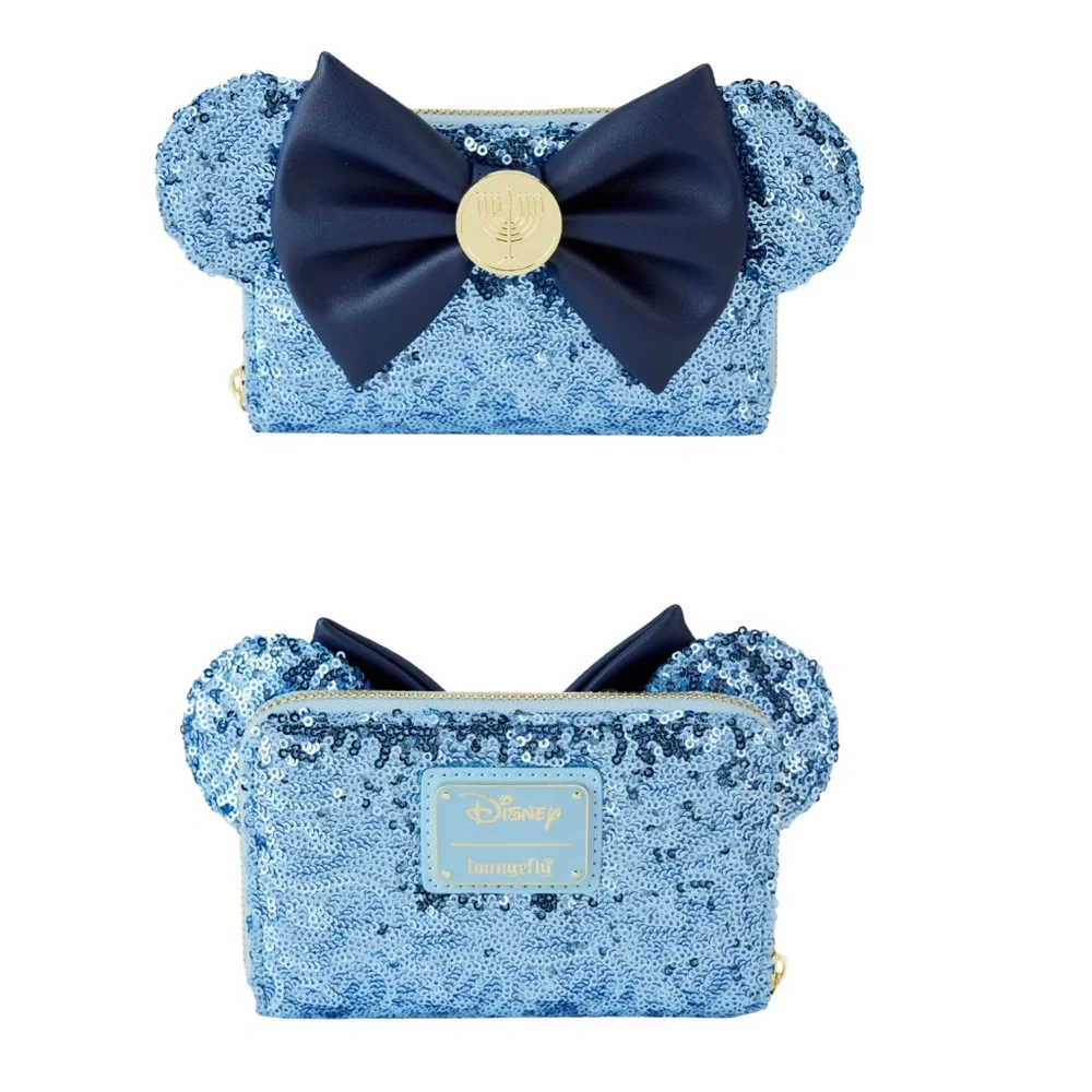 Loungefly Disney Mickey Happy Hanukkah Menorah Mini Backpack and Wallet